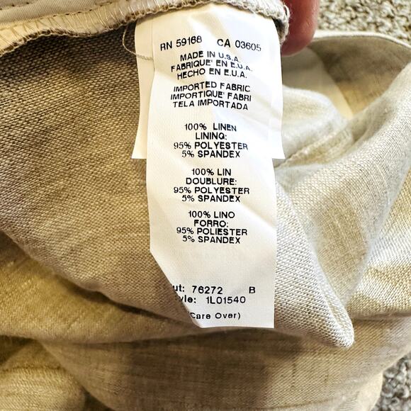 Karen Kane Cotton Linen Shorts 16 - Picture 5 of 6